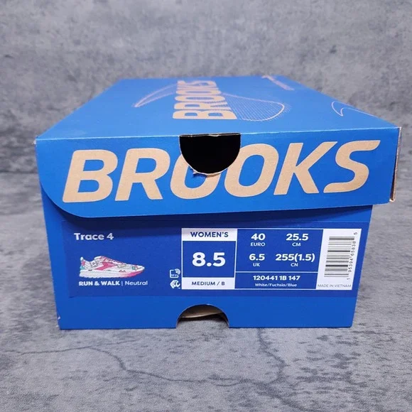 BROOKS Trace 4 Hero Medical Nurse Running Shoes Womens Size 8.5 B White Pink - Picture 7 of 7